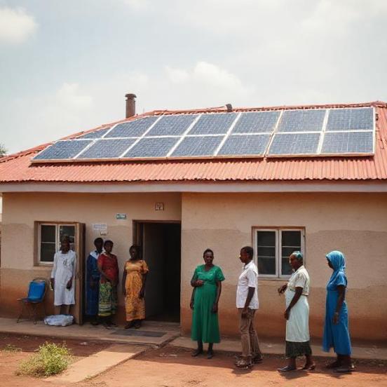 Kenyan clinic with rooftop solar