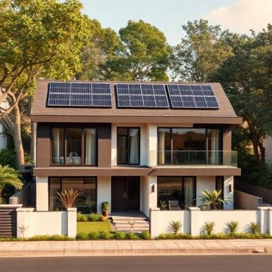 Kenyan home with rooftop solar